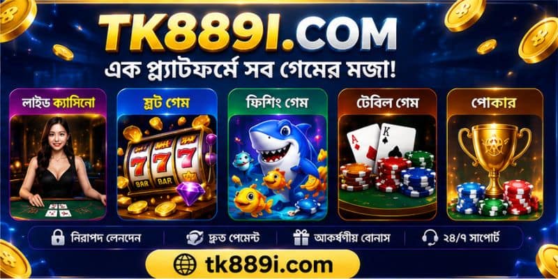 TK889 ক্যাসিনো রিভিউ – নিরাপদ অনলাইন গেমিং, বৈচিত্র্যময় গেম ও সহজ নিবন্ধন